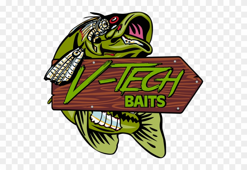 V-tech Logo Redo - Largemouth Bass Jumping #1726852