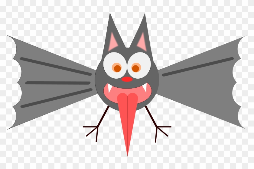 Free Funny Bat Clip Art - Funny Bat #1726938