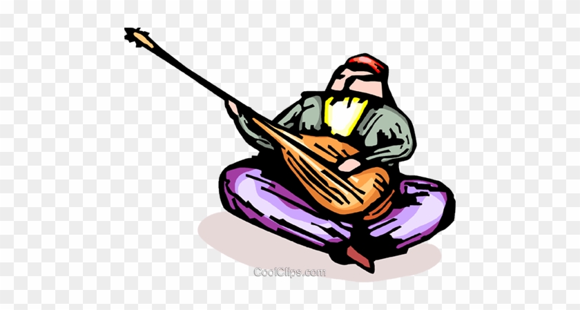 Turkish Man Playing A Large Mandolin Royalty Free Vector - Turkish Man Playing A Large Mandolin Royalty Free Vector #1726952