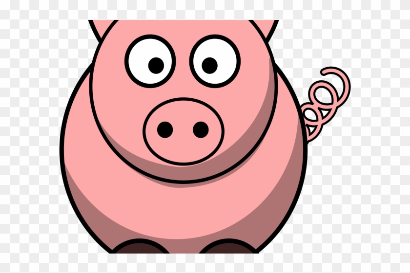 Cartoon Animals Clipart Round Animal - Pig Clip Art #1726974