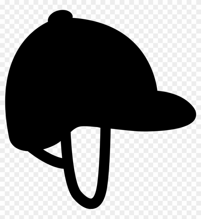 Horse Riding Clipart Polo Horse - Horse Riding Helmet Silhouette #1726979