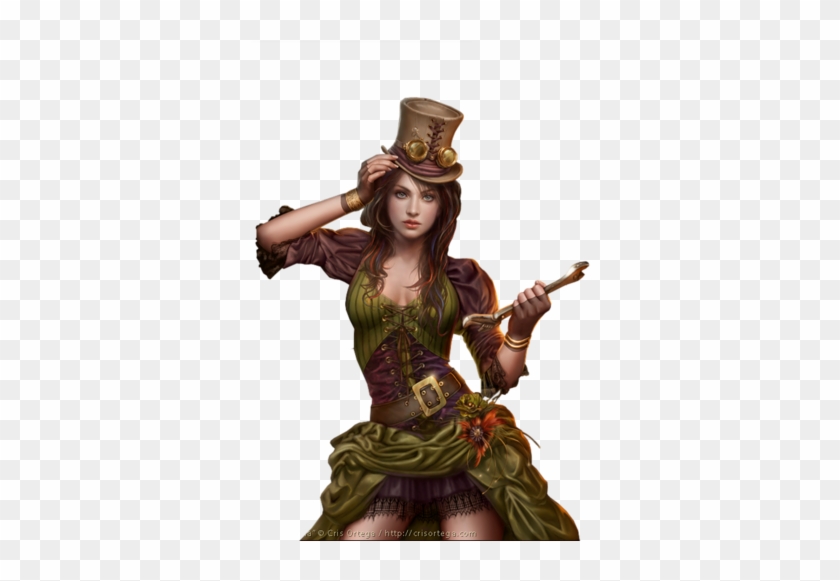 Costume Clipart Woman Painting Steampunk - Cris Ortega Tubes #1727017