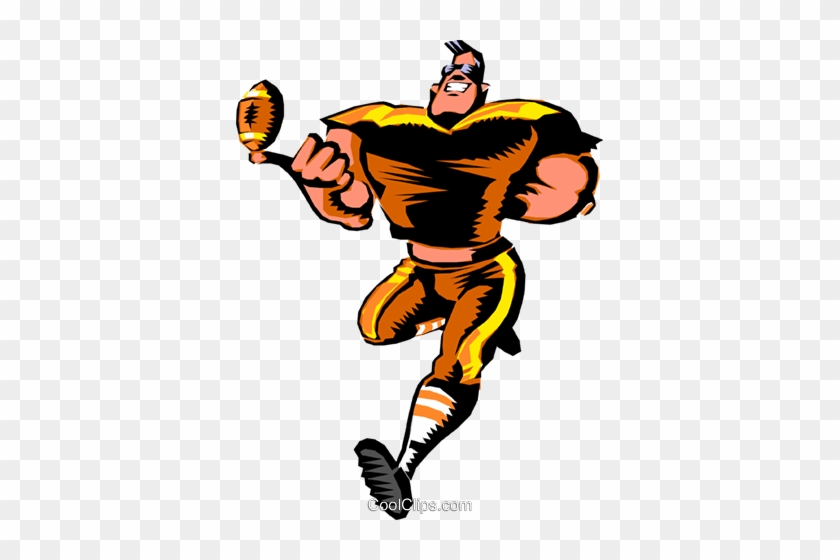 Cartoon Of An Athlete Clipart - Cartoon Football Player #1727233