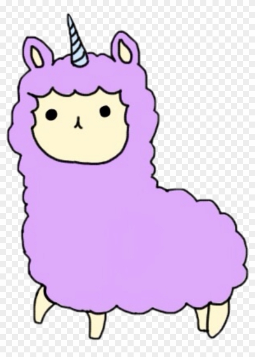 #art #sticker #kawaii #unicorn #llama #cute #awesome - Unicorn Llama #1727299