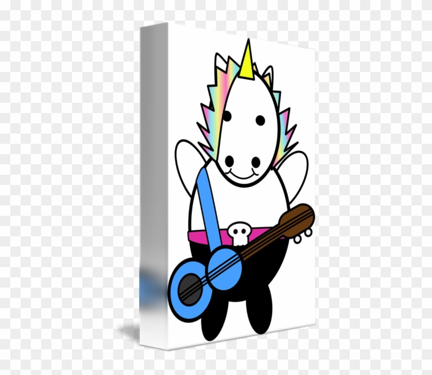 Unicorn Kawaii Punk Bassist By Valerie Waters - Unicornio Punk #1727312