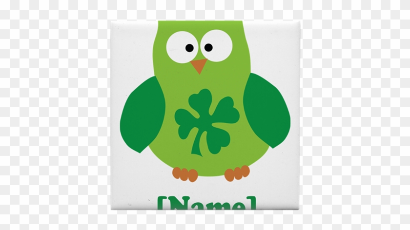 Personalized Patrick S Owl Tile Coaster By - Cartoon #1727678