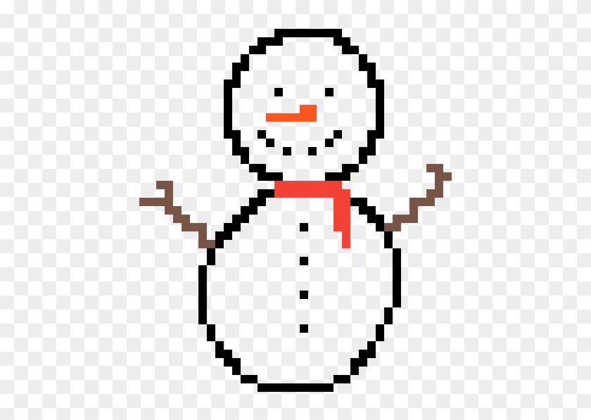 This Little Piece Of Poop Took Me An Hour By Bendover - Easy Pixel Art Snowman #1727686