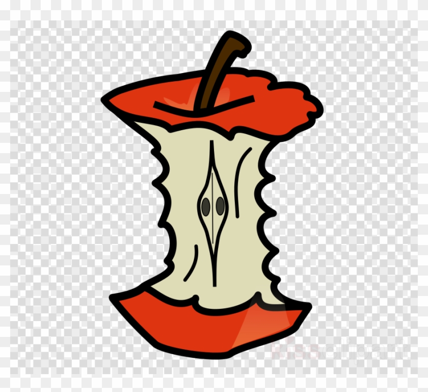 Apple Core Clipart Clip Art - Cartoon Apple Core #1727735