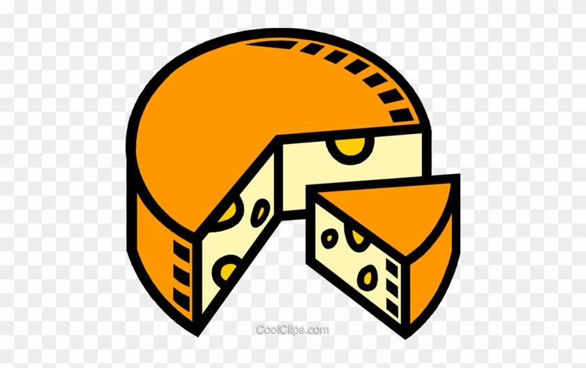 Swiss Cheese Royalty Free Vector Clip Art Illustration - Cheeses #1727753