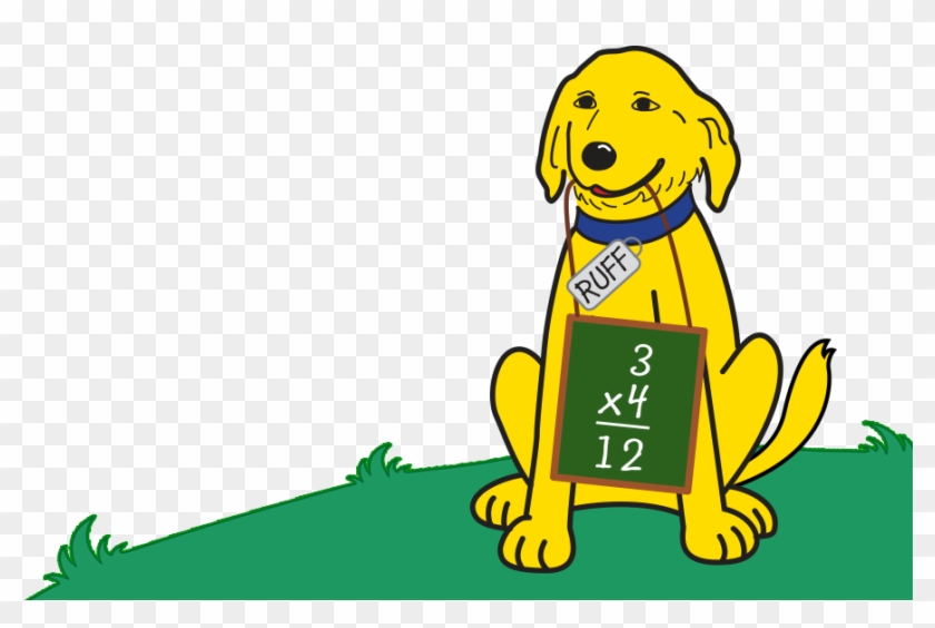 Cartoon Dog Doing Math #1727921