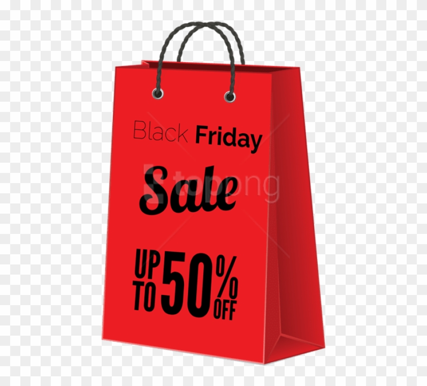 Free Png Download Black Friday Sale Red Bag Clipart - Black Friday Bag Png #1728096