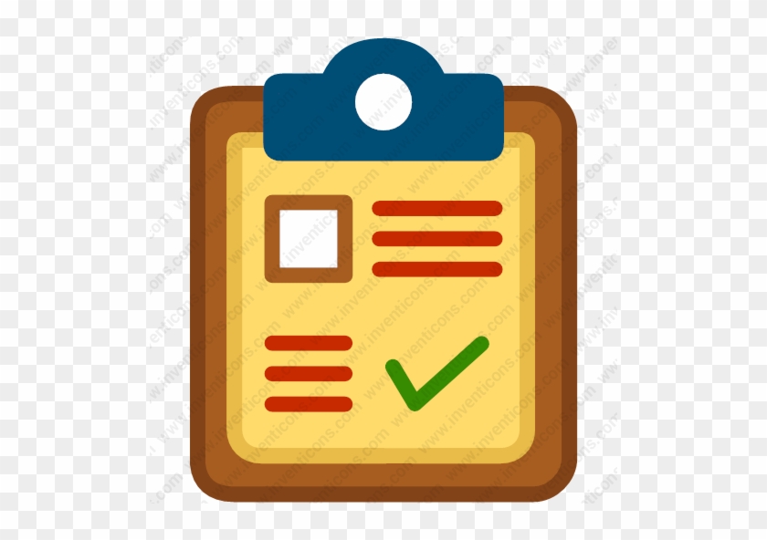 Download Page Paper List - Clipboard Icon Png #1728118