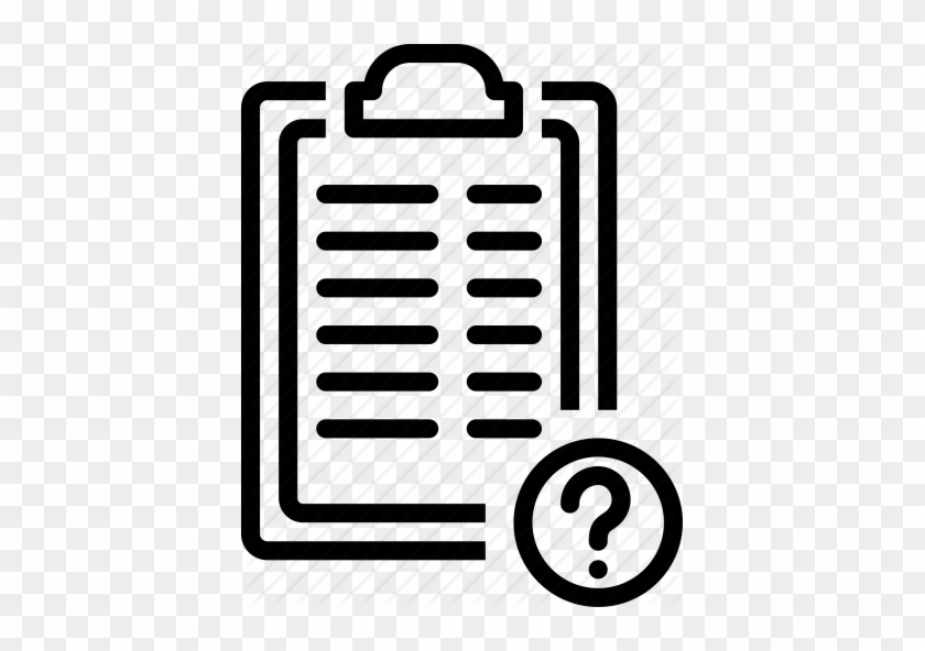 Clipboard Clipart Computer Icons Clipboard - Question Mark Paper Icon #1728130
