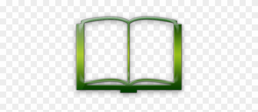 028938 Green Jelly Icon Culture Book3 Open - Open Book Logo Green #1728166