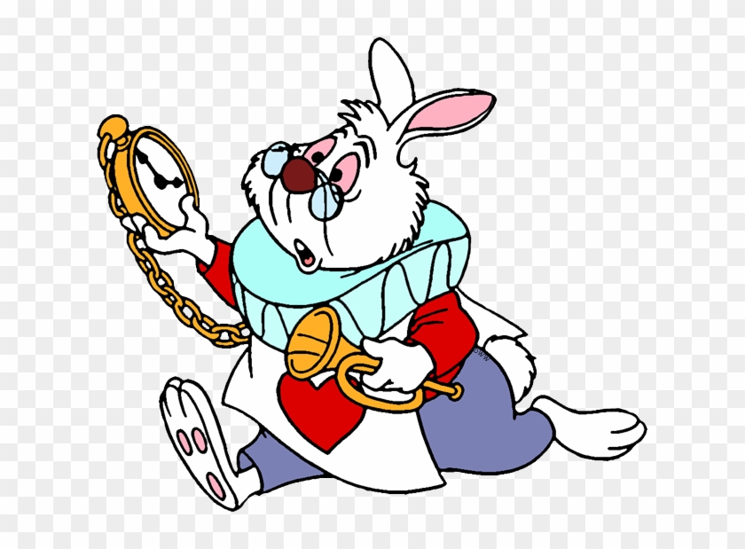 See Clipart White Rabbit's - White Rabbit Alice Running #1728223