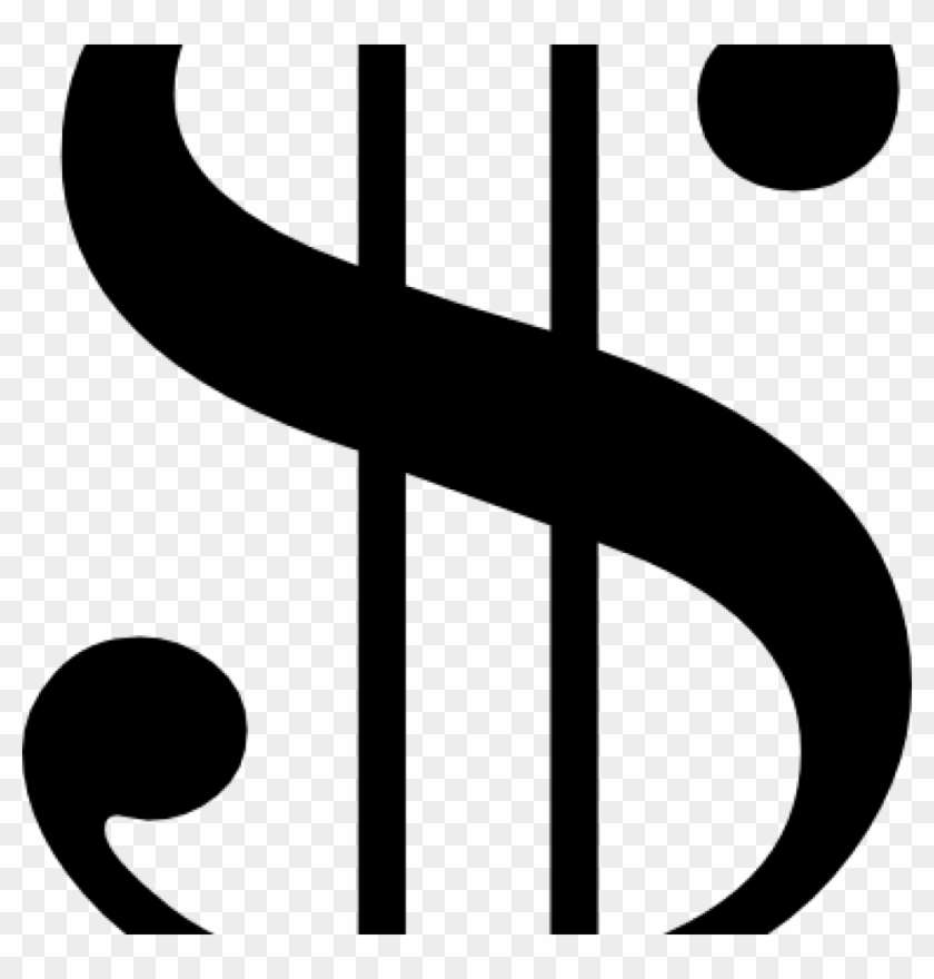 Money Sign Clip Art Black Dollar Sign Clip Art At Clker - Transparent Dollar Bill Signs #1728224