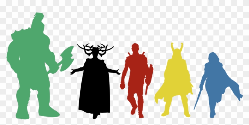 Thor Svg Silhouette Graphic Library Stock - Thor And Loki Silhouette #1728247