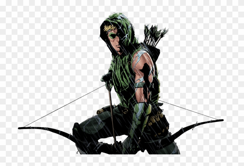 Svg Black And White Characters Comics Heroes And Villains - Green Arrow Dc Png #1728285