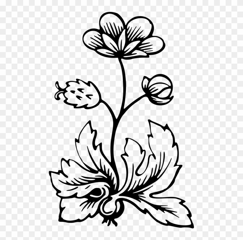 Fl Design Flower Leaf Drawing Free Mercial Clipart - Flora Clip Art #1728303