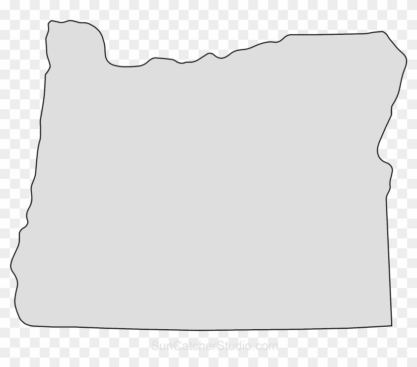 Oregon Map Outline Png Shape State Stencil Clip Art - Oregon Map Outline Png Shape State Stencil Clip Art #1728389