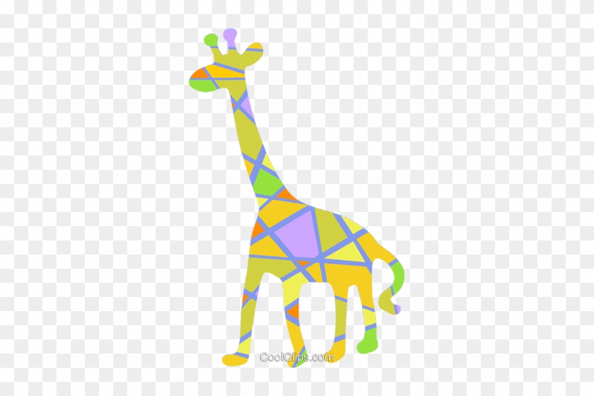 Jirafa De Colores Libres De Derechos Ilustraciones - Giraffe #1728406