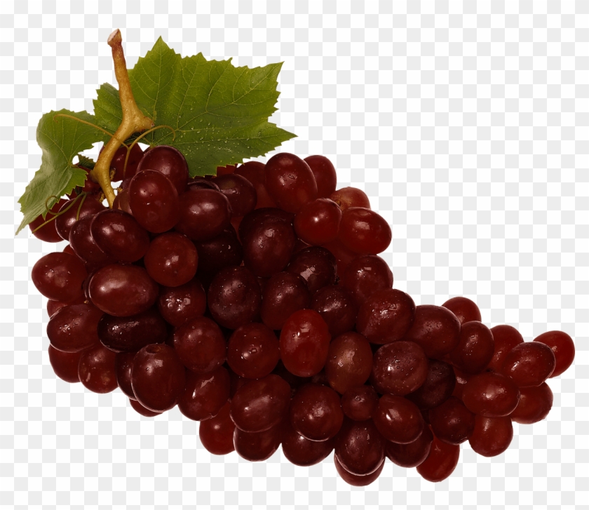 Grape Clip Art Transparent - Red Grapes Png #1728438