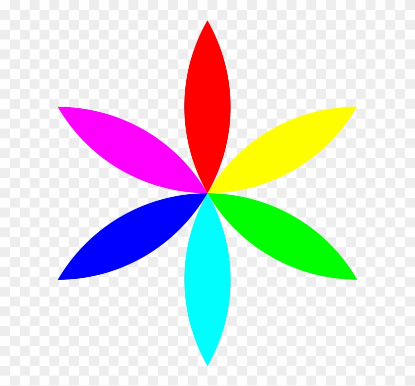 Free 6 Long Football Flower - Flower Clip Art Colorful #1728575