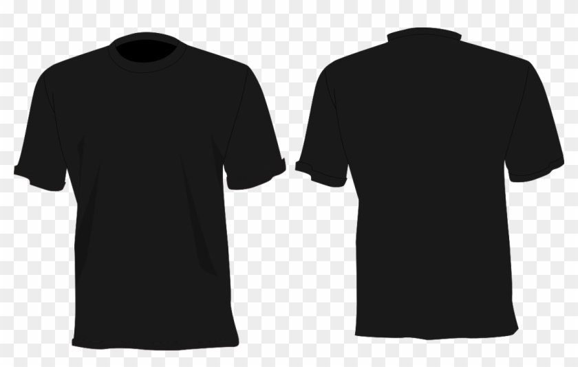 Camisa Preta Frente E Costas Png - Black Shirt Front Back #1728654