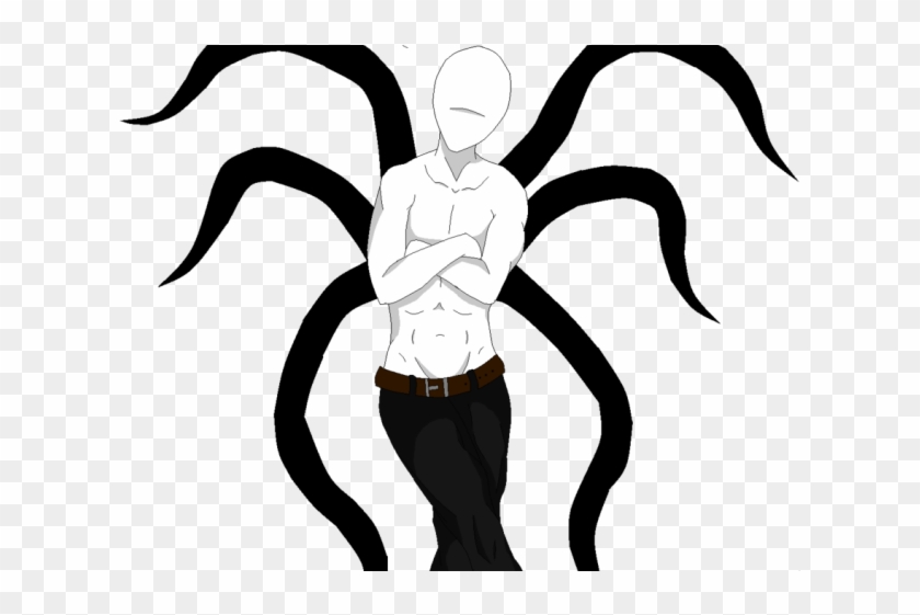 Slenderman Clipart Dragoart - Chibi Slenderman #1728684