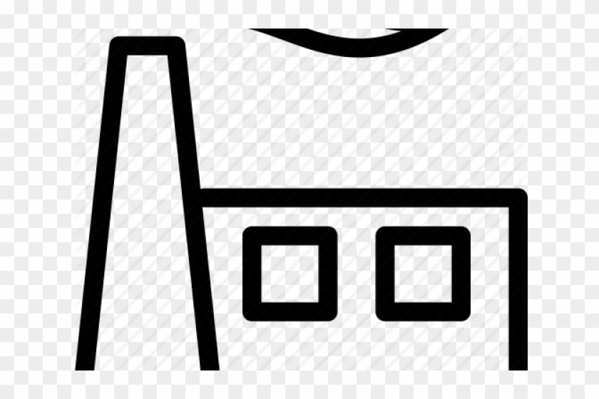 Factory Clipart Outline - Завод Иконка Png #1728728