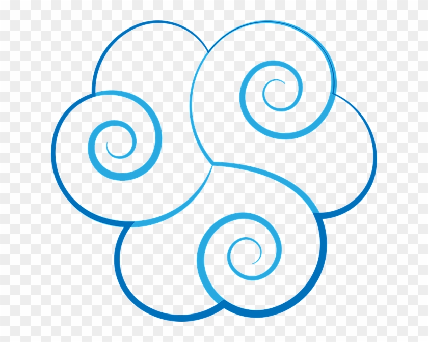 Cloud, Celtic, Blue, Illumination, Triskell, Symbol - Celtic Cloud #1728841