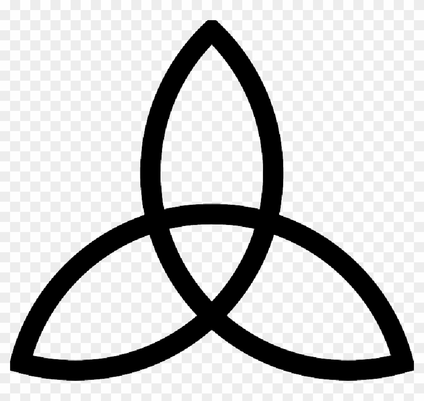 Simple Celtic Trinity Tattoo Design - Simbolo Do Martelo Do Thor #1728848