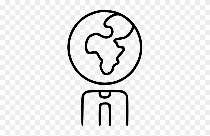 Internet Coloring Svg - Globe Line Icon #1728863