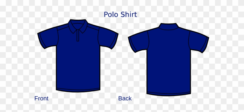 Polo Shirt Blue Plain #1728956