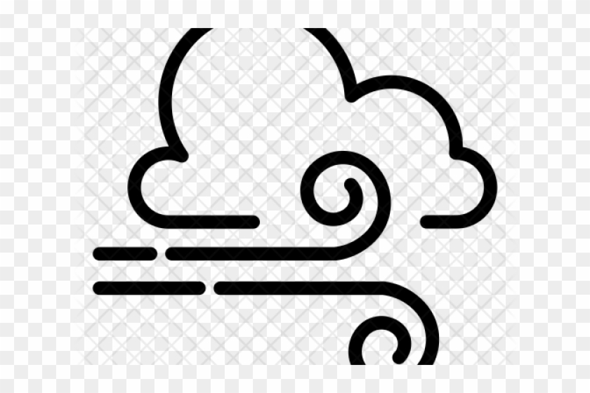 Fog Clipart Breezy Weather - Cloudy And Windy Clipart #1728978