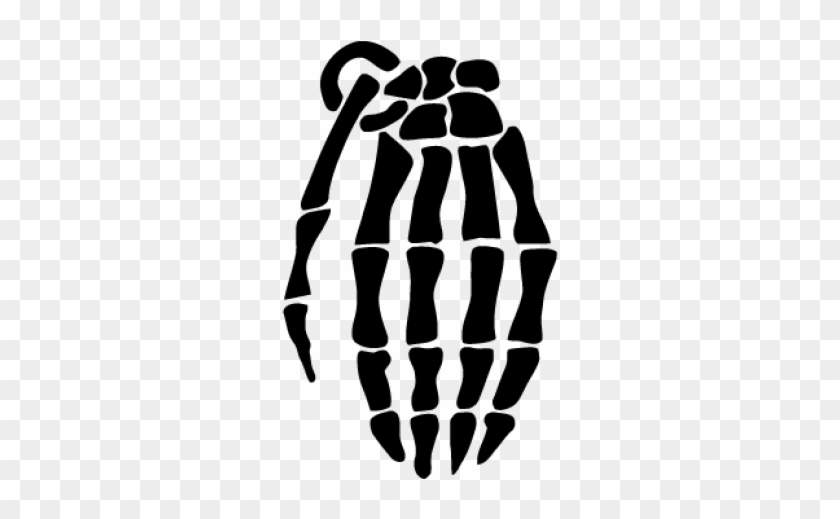 Grenade Gloves Hand Grenade Logo - Skull Grenade #1729083