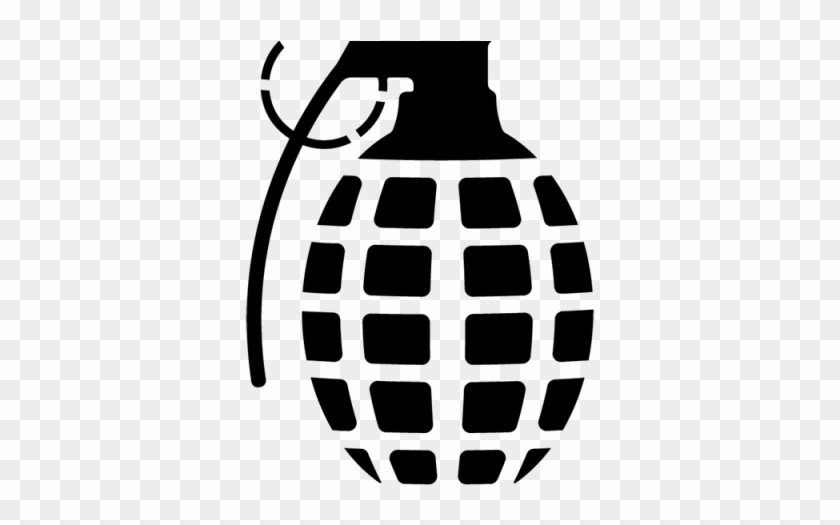 Grenade Clipart Stencil - Grenade Stencil #1729087