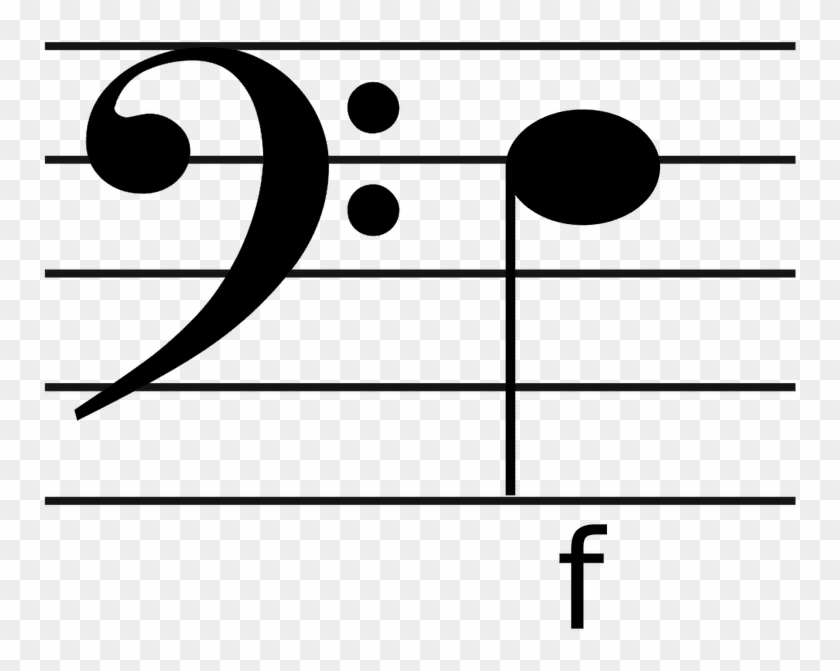 Clef Note Clipart Big - Bass Clef F Note #1729177
