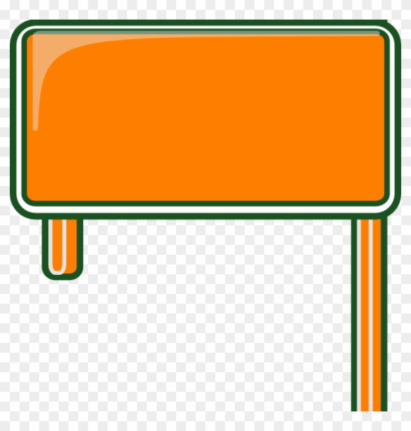 Blank Sign Clipart - Highway Signage Clipart Transparent Background #1729266