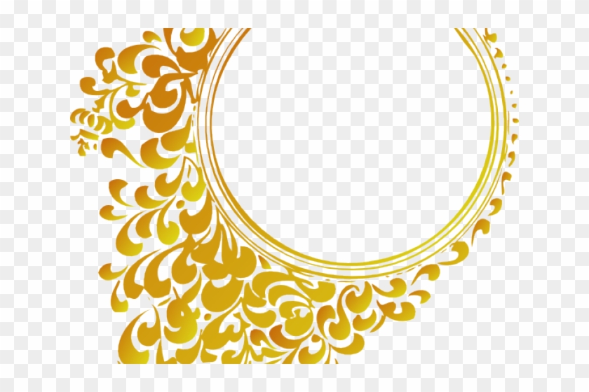 Rope Clipart Golden Circle - Wedding Logo Vector Png #1729277