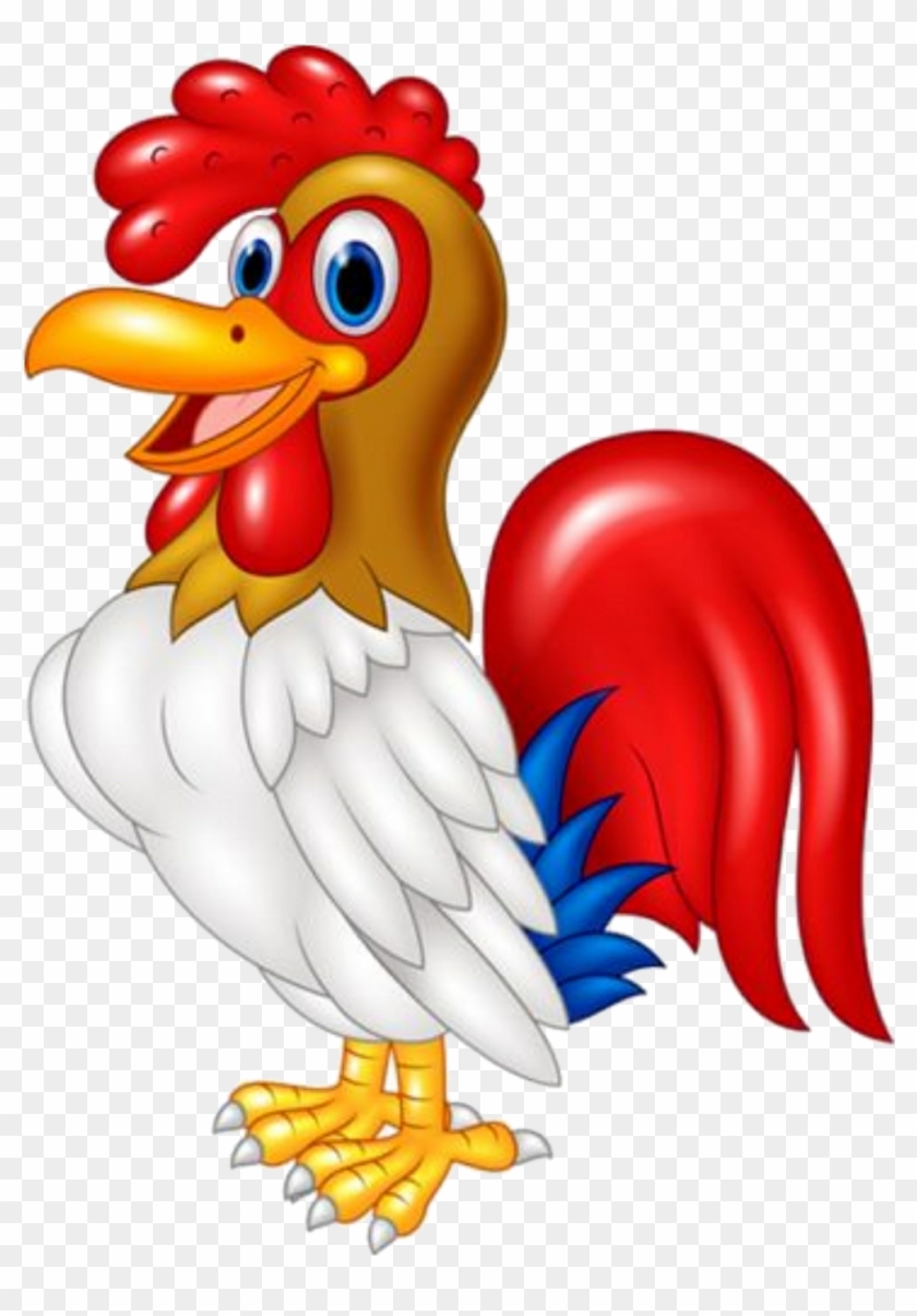 Gallo Sticker - Chicken Cartoon Vector Png #1729416