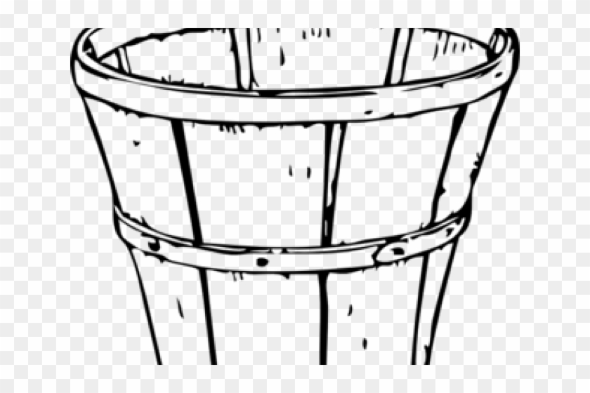 Bucket Clipart Clip Art - Line Drawings Of Baskets #1729478
