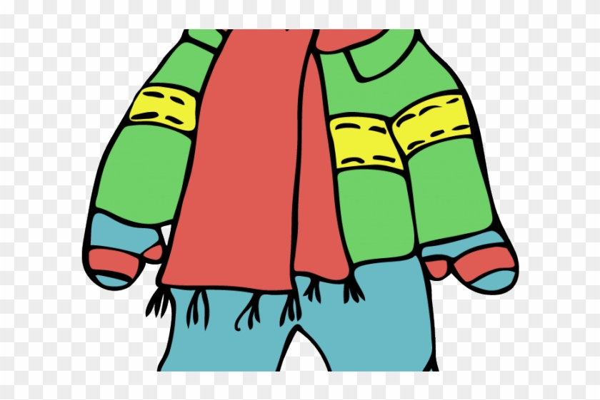 Scarf Clipart Snowboard Gear - Clip Art Winter Clothes #1729631