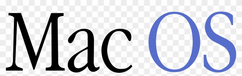 Mac Os Wordmark Logo - Mac Os #1729643
