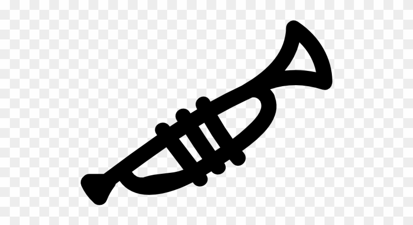 Trompeta Png - Drawn Trumpet #1729679