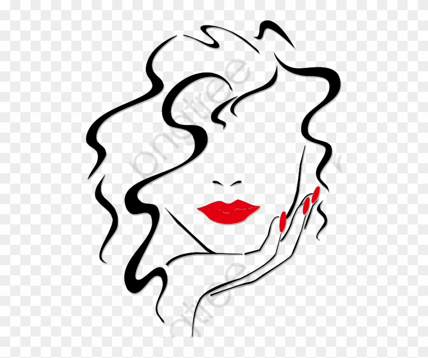 Sexy Girls Lips Vector Material, Png Clipart - Woman Face Vector Png #1729702
