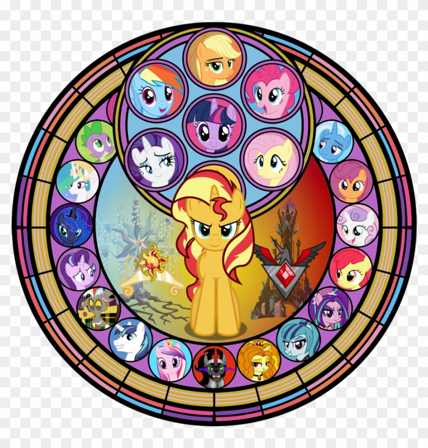 Project Sunrise By Flaminkitsune - Beauty And The Beast Stained Glass Window Color #1729814