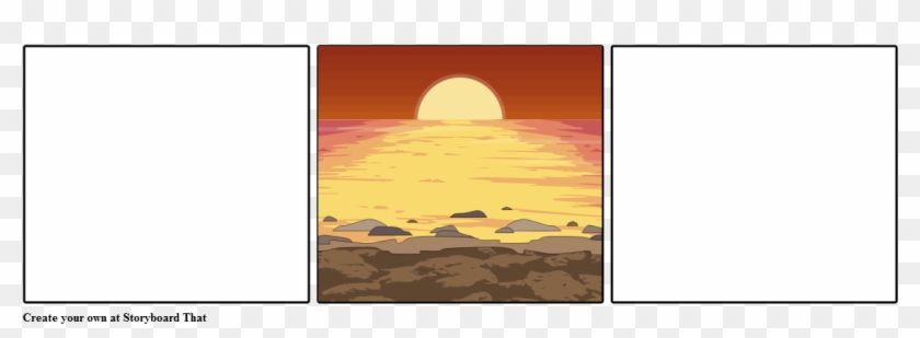 Romantic Sunrise Or Sunset - Illustration #1729838