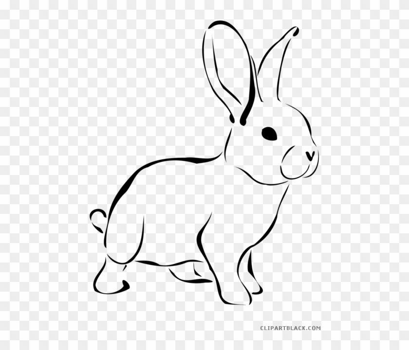 Rabbit Animal Free Black - Easter Bunny Clip Art Black And White #1730019