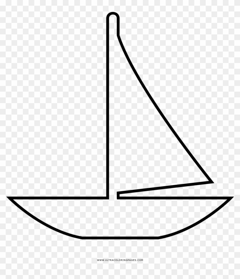 Boat Line Art - Desenho De Barco Simples #1730034